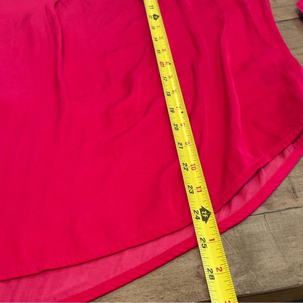 Simply Vera Long Sleeve Blouse Pink Soft Silky Comfortable V-Neck size Large - Picture 10 of 10